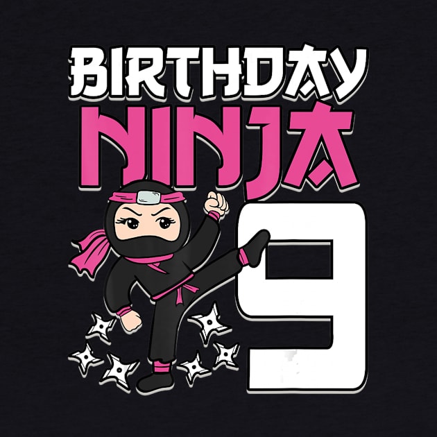 Birthday Ninja 9 Girl Pink Shinobi Themed 9th B-Day Party by Zak N mccarville